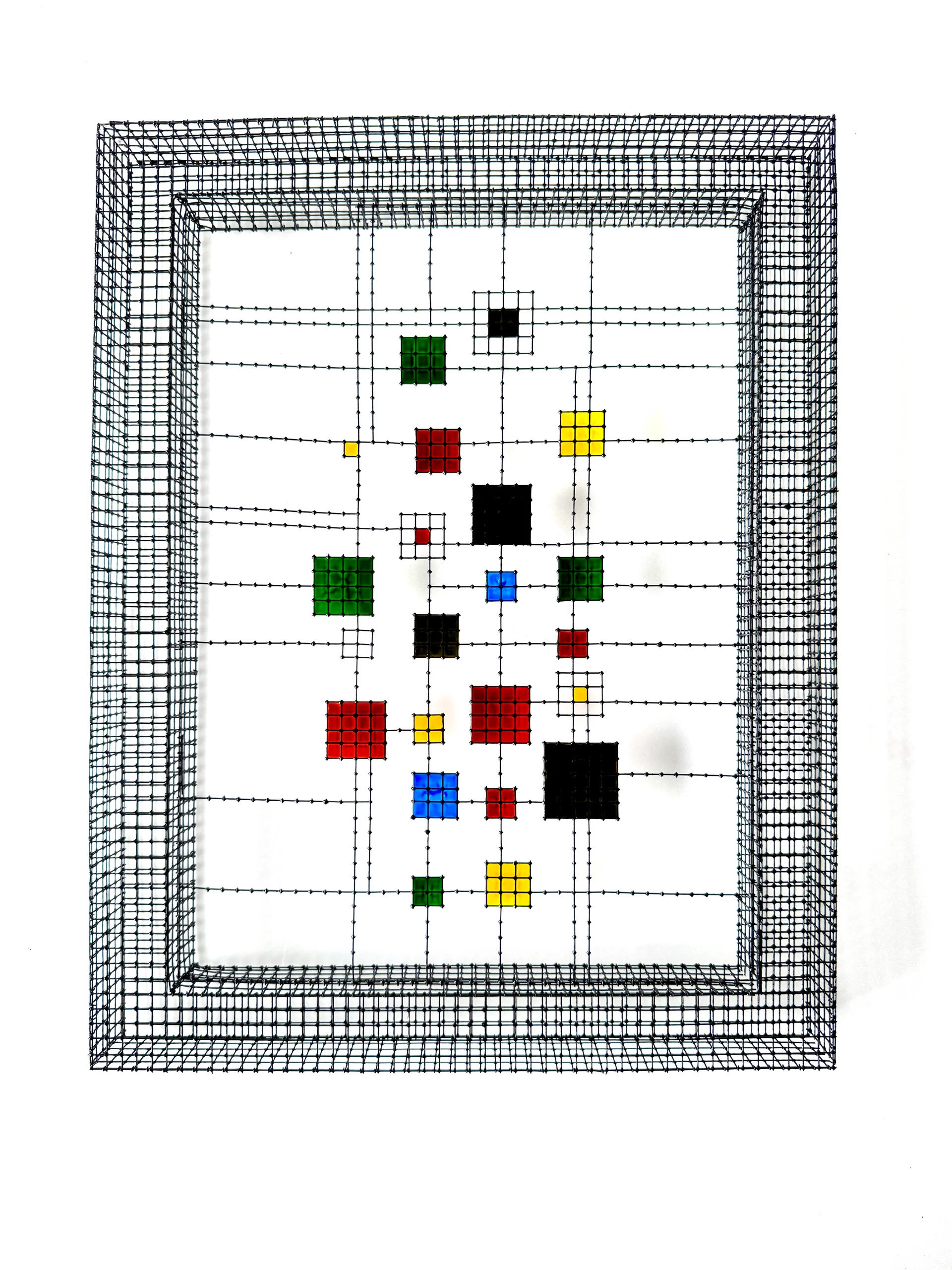 Sur un fil — Sculpture murale